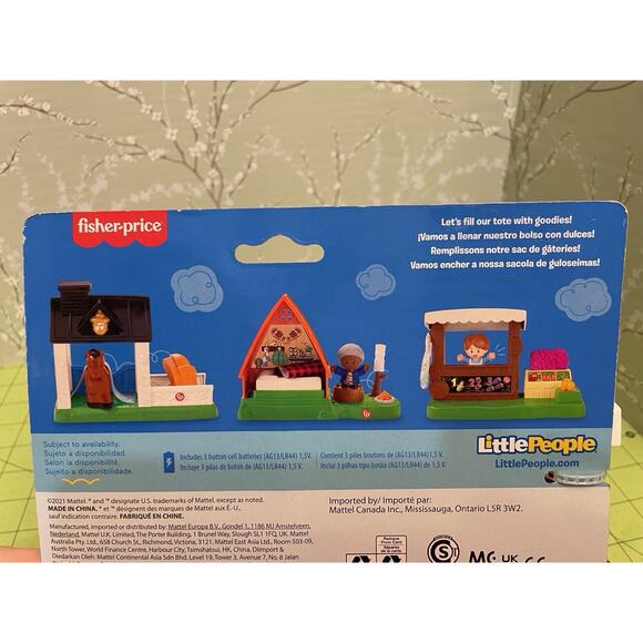Fisher Price Little People Farmers Market Produce Stand Playset With Figure New - Picture 4 of 9